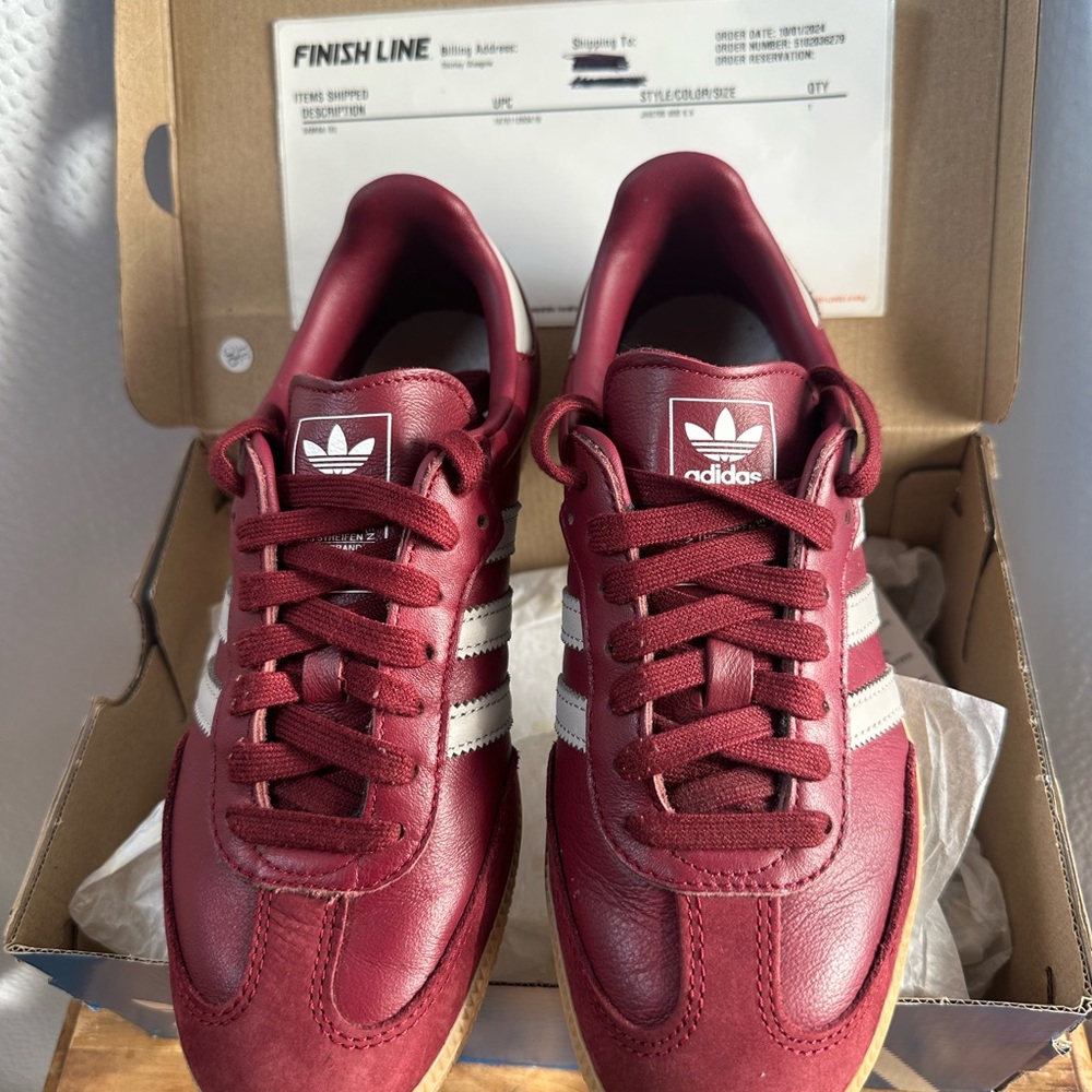 Adidas Samba OG W Burgundy/Gray Size 6.5